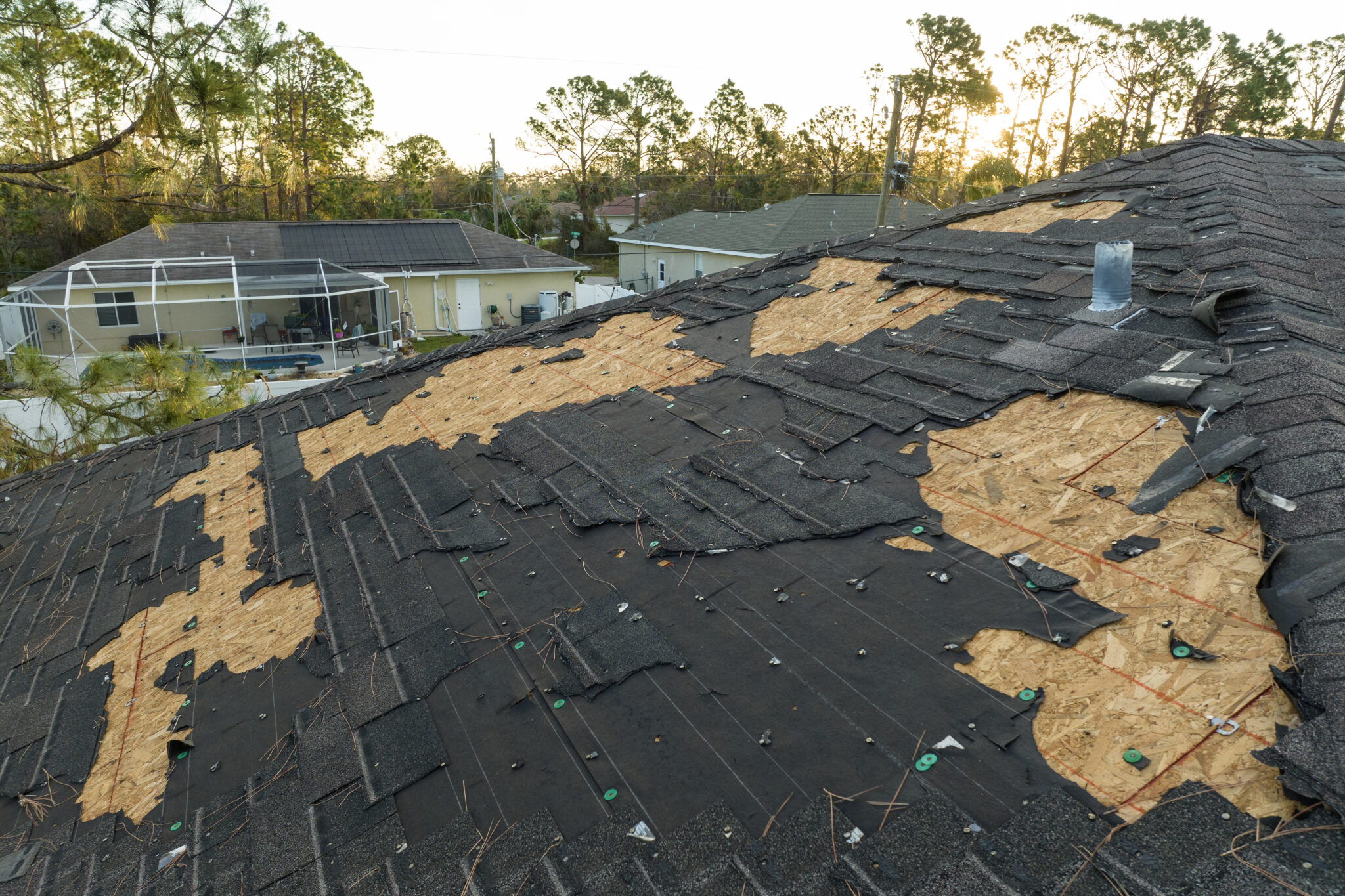 ruined rooftop in need of repair wind damaged hou 2024 12 06 03 48 31 utc - 12 Stones Roofing