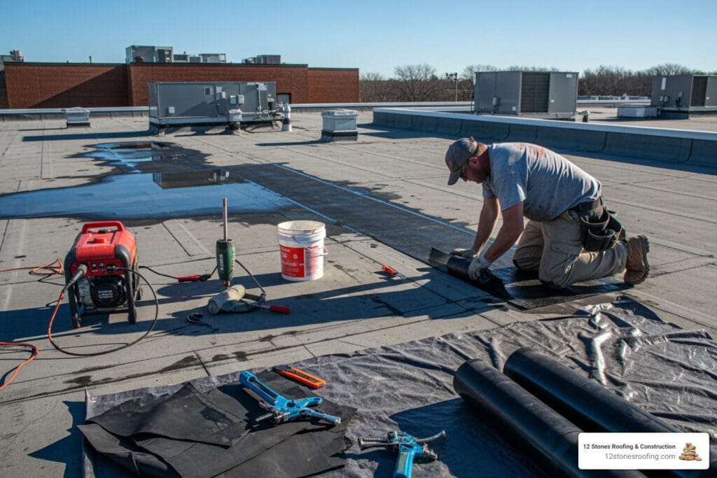 rubber roof repair pasadena tx