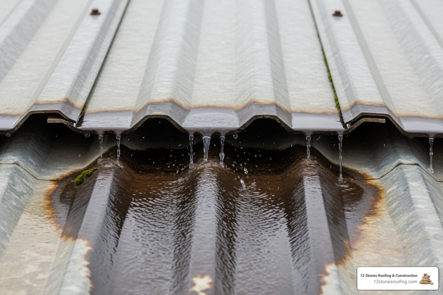 leaking metal roof repair