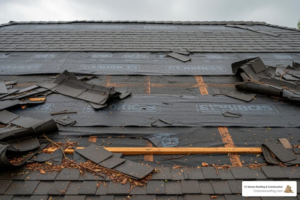Insurance claim roof repair