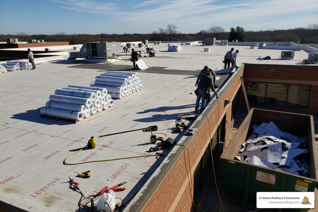 commercial roof replacement Texas