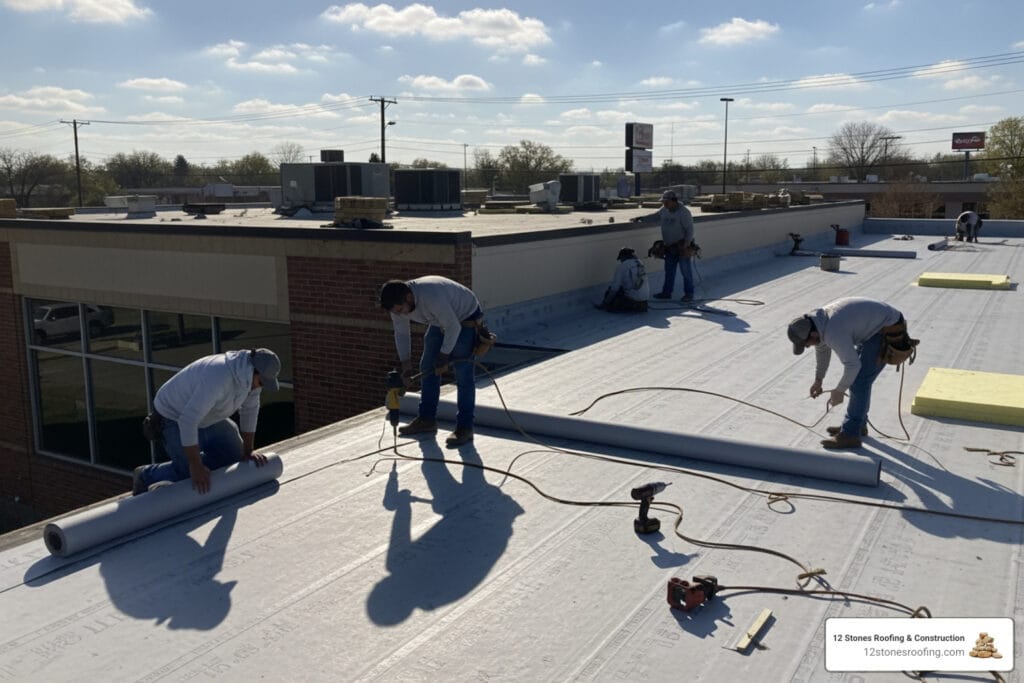 flat roof replacement Pasadena TX