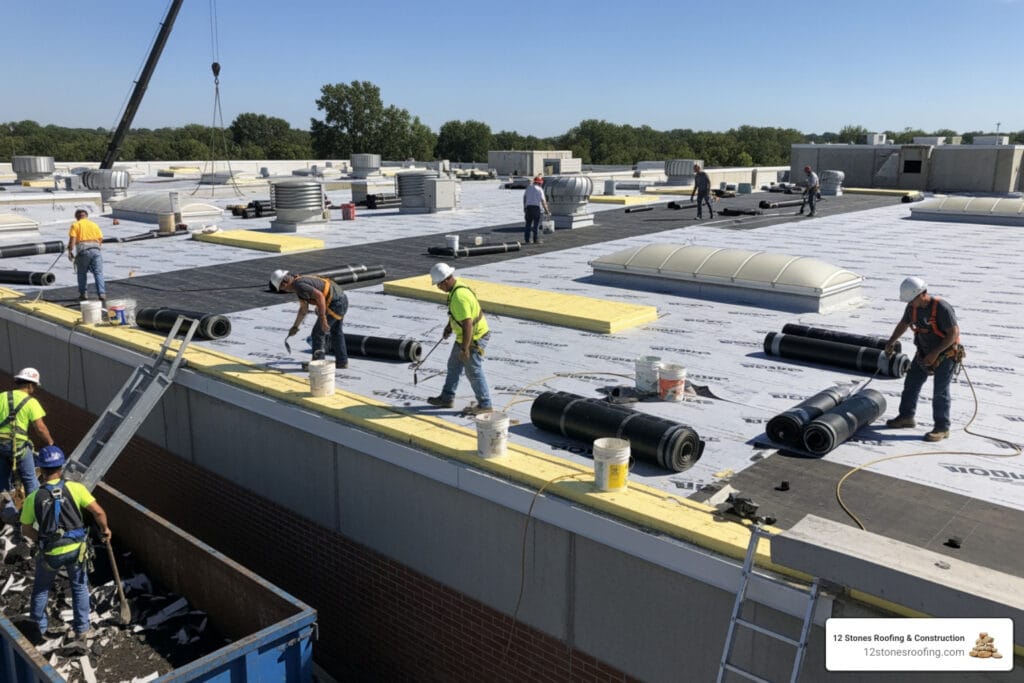 commercial roof replacement Pasadena TX