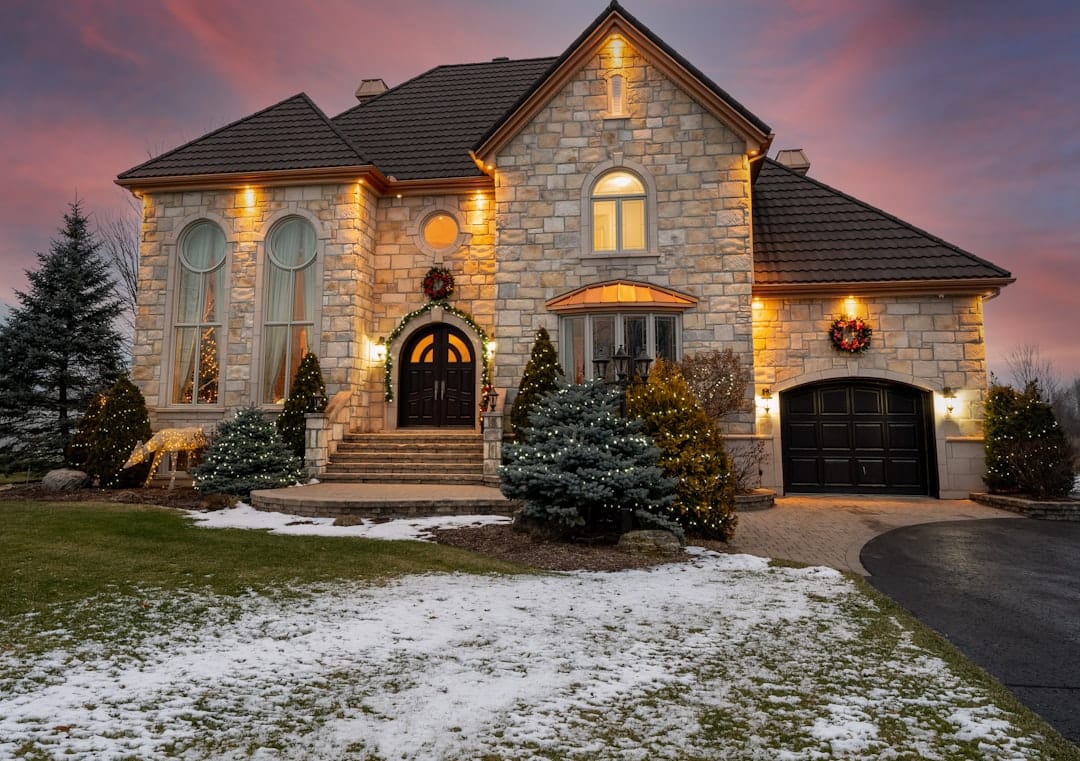 luxury home with a newly installed terracotta tile roof - cost to retile roof