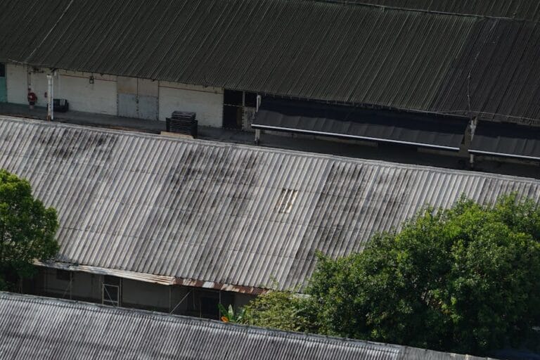 Warehouse roof leak repair