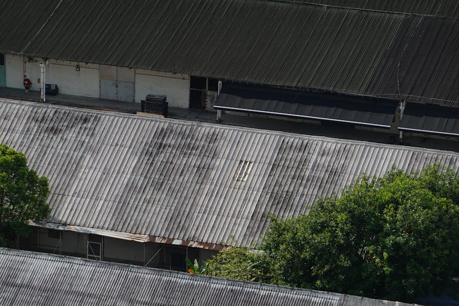 Warehouse roof leak repair